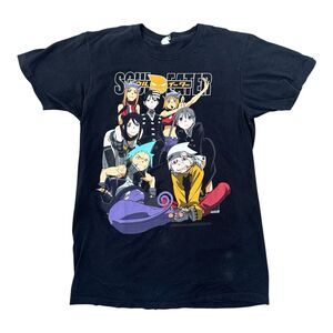 Vintage Soul Eater Anime T-Shirt Black Montage Tag Size Med